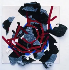 Fenomén II. by Vladimír Popovič, 1999, krkváž, asambláž (s použitím autorových textov a kresieb), sold Dec 2009