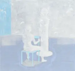 Vladimír Havrilla, V ateliéri, 2007, akryl na plátne