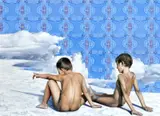 Róbert Bielik, Mladí pozorovatelia, 2008, olej na plátne