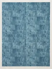 Eduard Ovčáček, Lettreschamps, 2001, farebná litografia na papieri