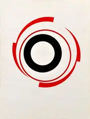 Milan Dobeš, Kompozícia, 1989, farebná serigrafia na papieri