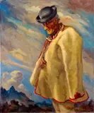 Ľudovít Križan, Starý bača, okolo 1935, olej na plátne