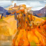Prichoďko Vjačeslav, Hrad v Starej Ľubovni, 1985, olej na