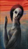 Edita Spannerová, Odmietanie, okolo 1960, pastel, kombinácia techník na papieri