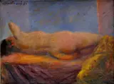 Ján Mudroch, Ležiaci akt, 1931, olej na plátne