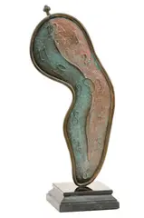 Salvator Dali, Montre, okolo 1970, bronz, mramorový podstavec