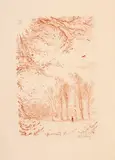 Max Švabinský, Rašení ve Stromovce, 1933, litografia na papieri