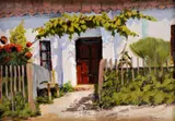 Eugen Chrien, Na priedomí, 1957, olej na kartóne