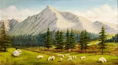 Štefan Petic, Tatry - Kriváň, 1955, olej na plátne