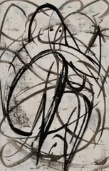Nefiguratívna kompozícia II. by Štefan Cpin, 1961, akvarel na papieri, sold Jun 2009