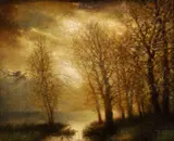 Svitanie by Jenő, eugen & Szepesi-kuszka, okolo 1910, olej na plátne, sold Jun 2009