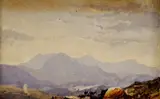 Pastierska idyla by Ladislav Mednyánszky, okolo 1885, akvarel na papieri, sold Jun 2009