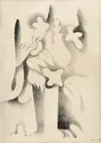 Mikuláš Galanda, Kytica, 1936, uhol na papieri