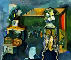 Endre Nemes, Bez názvu, 1978-81, olej, tempera na plátne