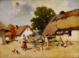 Antal Neogrády, Ženy na dedinskom dvore