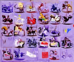 Peter Pollág, Caballero De Figure Triste III., 2009, akryl, olej na plátne