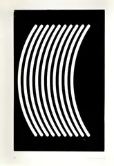 Martin Sedlák, Wave, 2009, linoleorez na papieri