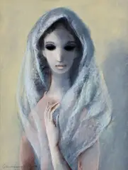Edita Spannerová, Blažena, 1970, pastel na papieri