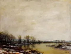 Ladislav Mednyánszky, Močaristá krajina, okolo 1880 - 85, olej na plátne