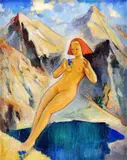 Hincovské pleso by Imro Weiner-Kráľ, 1961, olej na plátne, sold Mar 2009