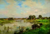 Isidore Verheyden, Letný močiar, okolo 1880, olej na plátne