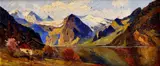 Hans Berger, Chata pod Alpami na jar, okolo 1930, olej na plátne