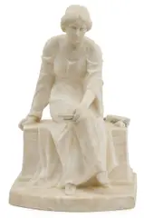 Gemignani Ulysee, Dáma s knihou, okolo 1940, mramor