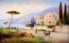 P. Tedori, Z jadranského pobrežia, okolo 1940, olej na plátne