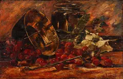 Z. M. Monogramista, Zátišie s ovocím, 1922, olej na dreve