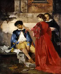 Václav Brožík, Rozlúčka, okolo 1880, olej na plátne