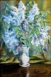Antonín J. Volejníček, Kytica orgovánov, 1952, pastel na kartóne