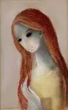 Edita Spannerová, Zamyslená, 1973, pastel na papieri