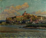 Jozef Holoubek, Pohľad na Trenčín, okolo 1940, olej na plátne