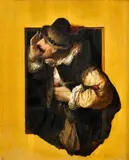 Peter Rudolf Karl Herbstoffer, Štúdia barokovej figurálnej kompozície II., 1857, olej na dreve