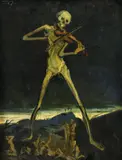Gustáv Lerchner, Triumf smrti, 1924, olej na plátno