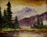Jesenné Tatry by Eugen Szepesi-Kuszka, okolo 1910, olej na plátne, sold Dec 2008