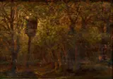 Holubník by Eugen Szepesi-Kuszka, okolo 1910, olej na kartóne, sold Dec 2008