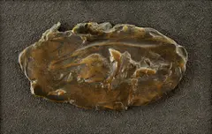Ester Šimerová-Martinčeková, Kamea, okolo 1960, bronz, plaketa na drevenej podložke