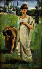 Na lúke by János Thorma, okolo 1920, olej na plátne, sold Dec 2008