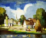Béla Iványi-Grünwald, Na začiatku dediny