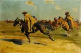 János Viski, Na puste I., okolo 1920, olej na plátne