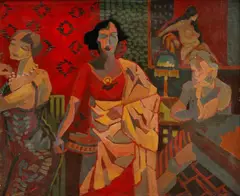 Wilhelm Wils, V nevestinci, okolo 1940, olej na kartóne
