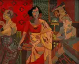 Wilhelm Wils, V nevestinci, okolo 1940, olej na kartóne