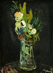 Sylvain Vigny, Kytica kvetov, okolo 1940, olej na kartóne