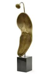 Salvator Dali, Montre Mollet, 1950, bronz, mramorový podstavec