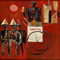 Rudolf Krivoš, Zmrzlinár, 1961, olej na plátno