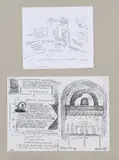 Peter Bartoš, Konceptuálne využitie rohu miestnosti, Pokračovanie inštalácie pre EXPO Sevilla 92, 1992, 1994, serigrafia na papieri