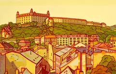 Július Koller, Bratislava, 1985, tempera na preglejke
