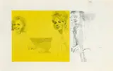 Julián Filo, Návšteva, 1981, serigrafia na papieri