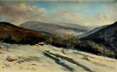 Július Kern Peter, Krajina z Liptova, okolo 1930, olej na kartóne
